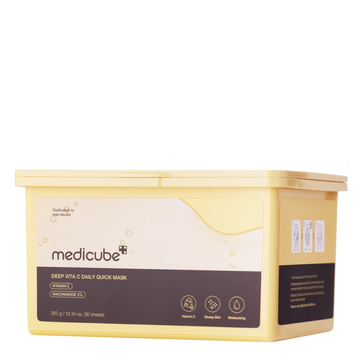 Medicube - Deep Vita C Daily Quick Mask - Brightening Face Mask Set in a Sheet - 30pcs/300g - Feel You