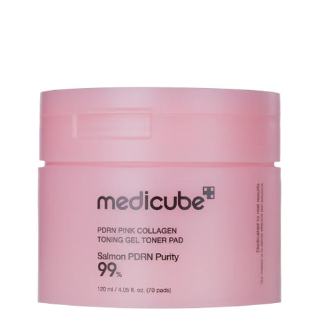 Medicube - PDRN Pink Collagen Tonning Gel Toner Pad - Toning Gel Pads with Collagen - 70pcs - Feel You