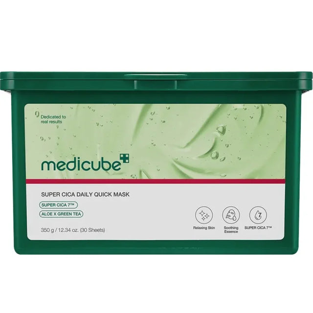 Medicube  - Super Cica Daily Quick Mask - Zklidňující pleťová maska 30 ks - Feel You