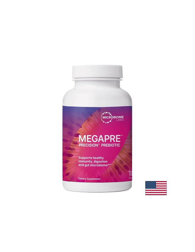 Пребиотична фибро-смес – Баланс на микробиома и имунна подкрепа, MegaPre™ Precision™, 4 g, 180 капсули - Feel You