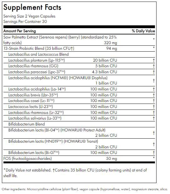 Men's Daily Probiotic + Prebiotic FOS - 60 капсули - Feel You