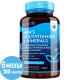 Men's Multivitamins and Minerals 180 Vegan Tablets - Feel You