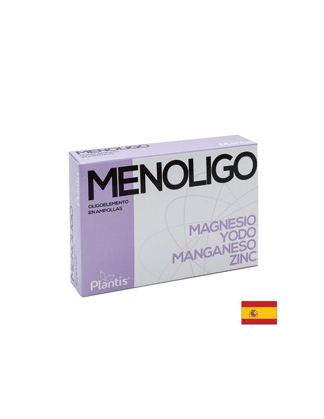 Menoligo Oligoelementos Магнезий, йод, манган, цинк/ При менопауза, 20 ампули за пиене Artesania - Feel You