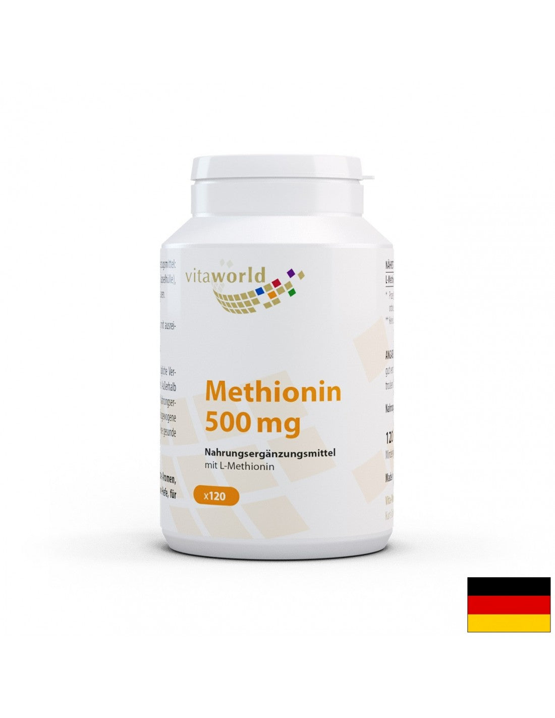 Methionin / Метионин 500 mg, 120 капсули Vita-World - Feel You