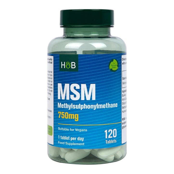 Метилсулфонилметан МСМ (Methylsulfonylmethane MSM) 750мг 120 таблетки, H&B - Feel You
