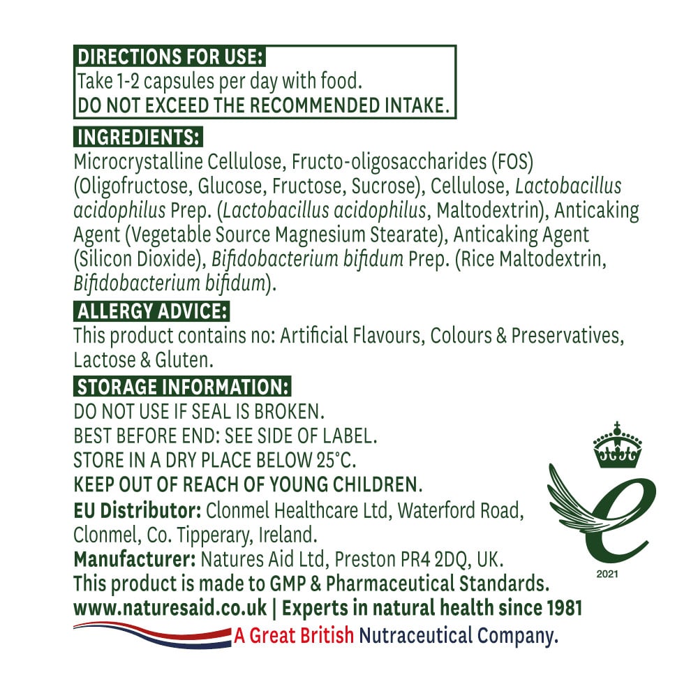 Микробиотичен комплекс (Microbiotic Complex) 2млрд. 60 капсули NaturesAid - Feel You