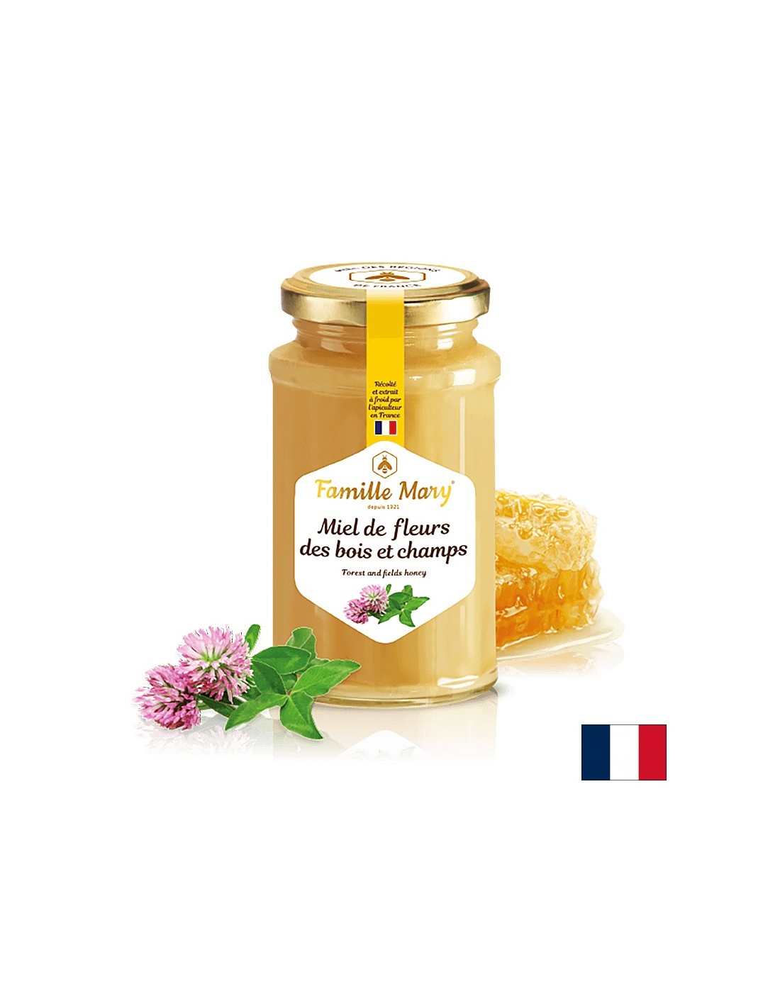 Miel de fleurs des bois et champs /Пчелен мед букет от полски и горски цветя и билки, 360 g Famille Mary - Feel You