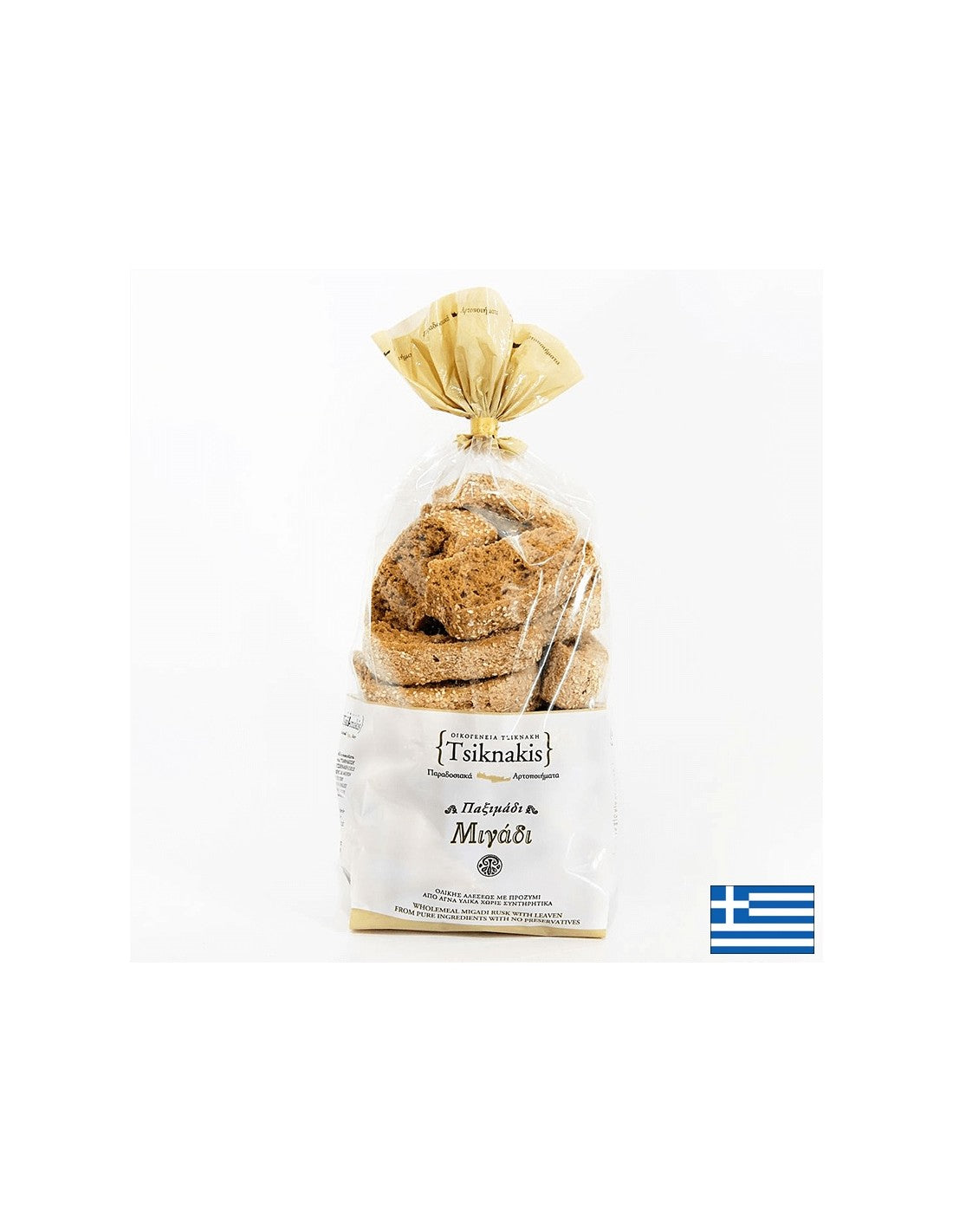 Пълнозърнести сухари Migadi с квас (Крит), 700 g - Feel You