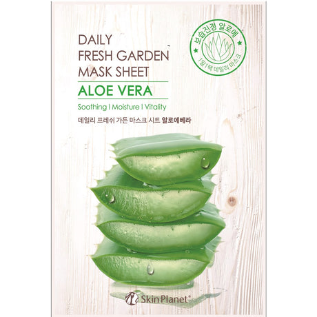 Mijin, Skin Planet, Aloe Vera, Hydrating, Soothing, Sheet Mask, For Face, 25 ml - Feel You