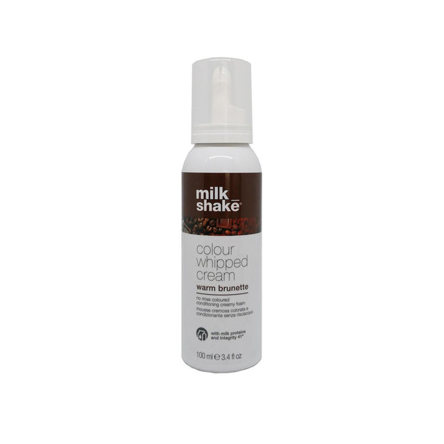 Milk Shake, Colour Whipped Cream, Organic Fruit Extracts, Hair Colour Leave-In Mousse, Warm Brunette, 100 ml - Feel You