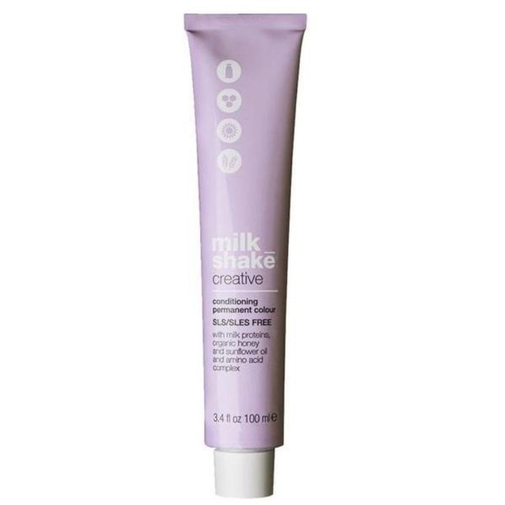 Milk Shake, Creative, SLS/SLES-Free, Permanent Hair Dye, 6.136AG Ash Gold Dark Blond, 100 ml - Feel You