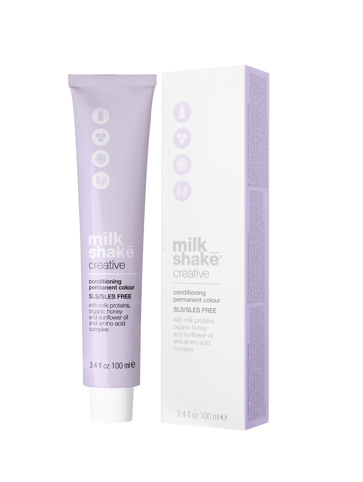 Milk Shake, Creative, SLS/SLES-Free, Permanent Hair Dye, 8.018NA Natural Ash Light Blond, 100 ml - Feel You