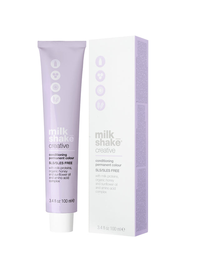 Milk Shake, Creative, SLS/SLES-Free, Permanent Hair Dye, 8.018NA Natural Ash Light Blond, 100 ml - Feel You