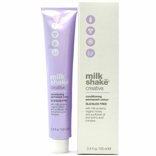 Milk Shake, Creative, SLS/SLES-Free, Permanent Hair Dye, 8.138AG Ash Gold Light Blonde, 100 ml - Feel You