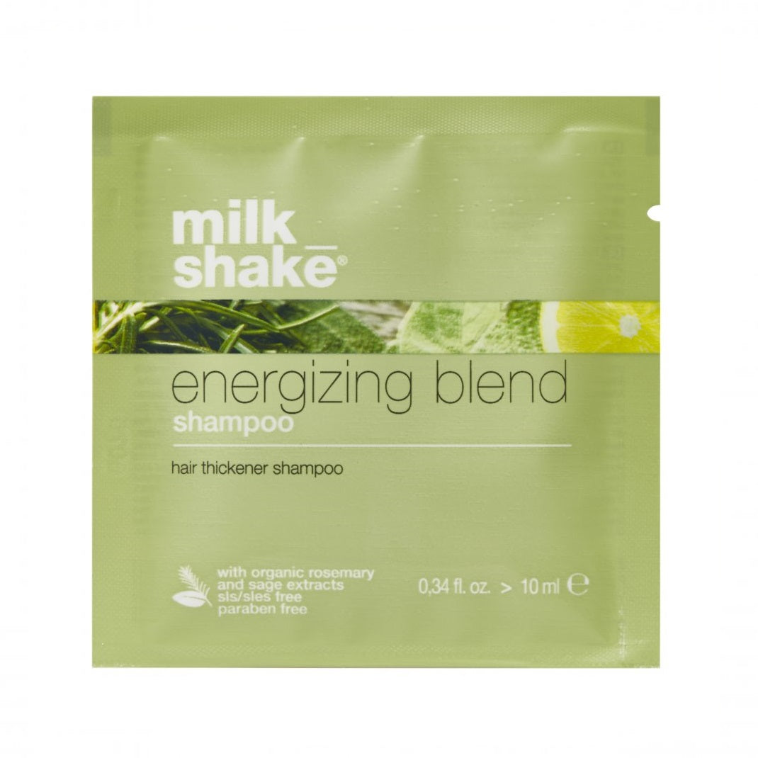 Milk Shake, Energizing Blend, Sulfates-Free, Hair Shampoo, Thickening, 10 ml - Feel You