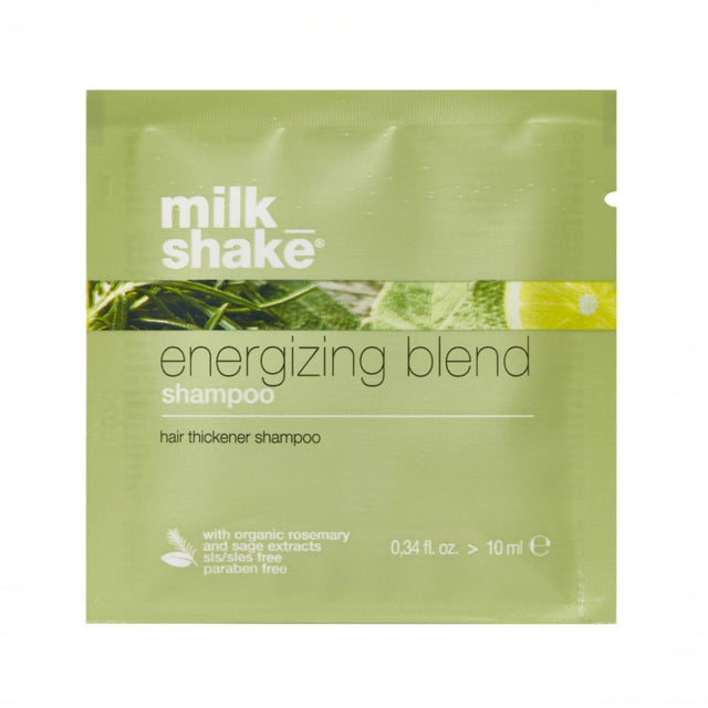 Milk Shake, Energizing Blend, Sulfates-Free, Hair Shampoo, Thickening, 10 ml - Feel You