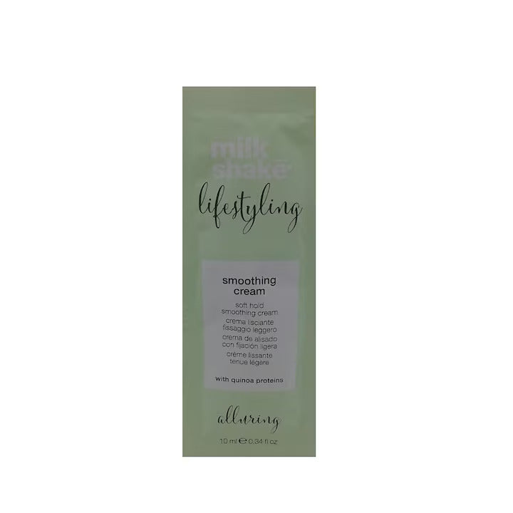 Milk Shake, Lifestyling Smoothing, Quinoa Proteins, Hair Styling Cream, Soft Hold, 10 ml *Sample - Feel You