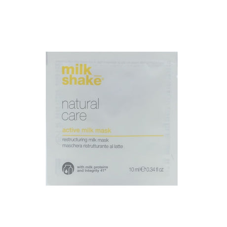 Milk Shake, Natural Care Active Milk, Hair Treatment Cream Mask, For Colour Protection, 10 ml - Feel You