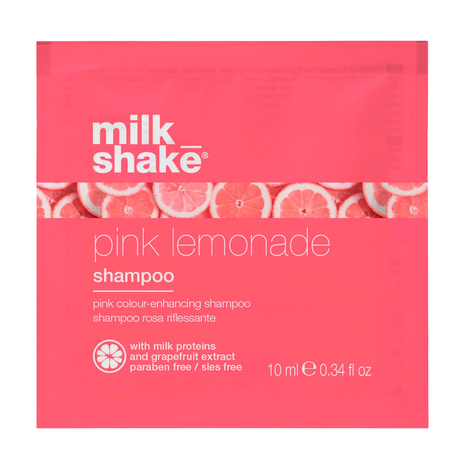 Milk Shake, Pink Lemonade, Milk Proteins, Hair Colour Shampoo, For Blonde Hair,  Pink, 10 ml - Feel You