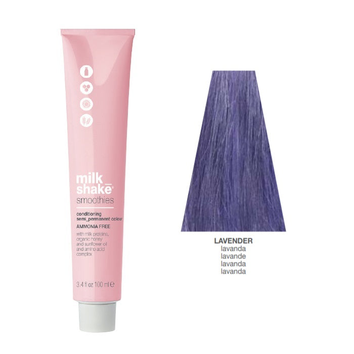 Milk Shake, Smoothies, Ammonia-Free, Semi-Permanent Hair Dye,  Lavender, 100 ml - Feel You