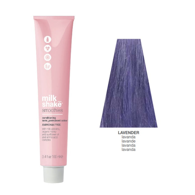 Milk Shake, Smoothies, Ammonia-Free, Semi-Permanent Hair Dye,  Lavender, 100 ml - Feel You