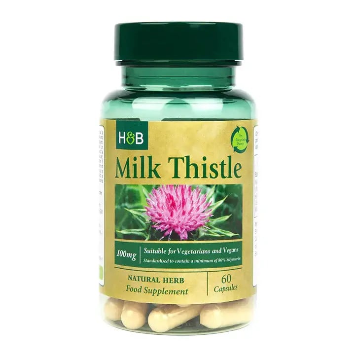 Бял трън екстракт (Milk Thistle) 60 капсули, H&B - Feel You