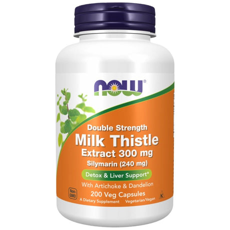 Milk Thistle - Silymarin Extract | Double Strength with Artichoke & Dandelion - 200 капсули - Feel You