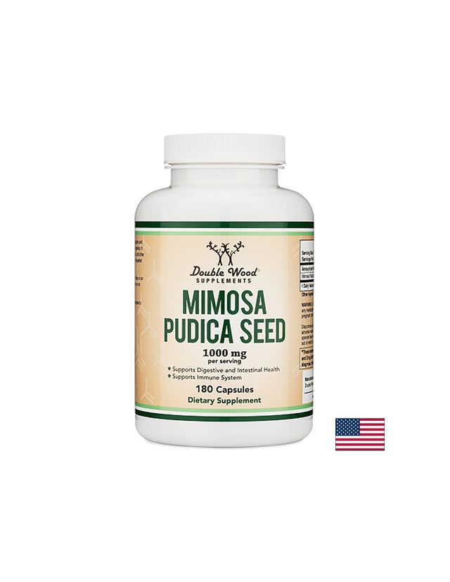 Mimosa pudica/ Мимоза пудика (семена), 180 капсули Double Wood - Feel You