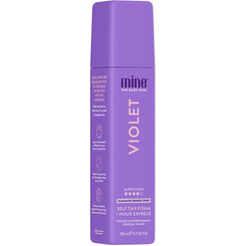 Minetan - Violet Self Tan Foam - Samoopalovací pěna pro tmavě hnědé opálení s olivovým podtónem - 200ml - Feel You
