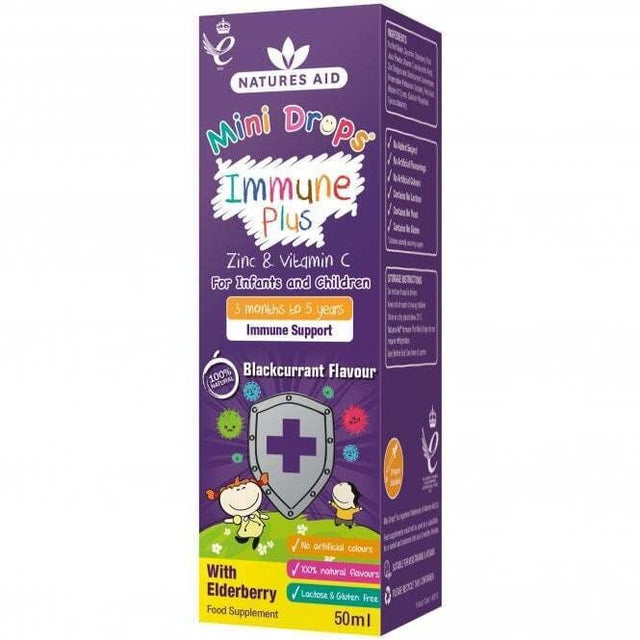 Имунна формула с черен бъз капки за деца (Mini Drops Immune Plus) 50мл - Feel You