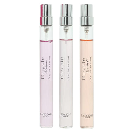 Miracle Set Lancome: Miracle Blossom, Eau De Parfum, For Women, 10 ml + Miracle, Eau De Parfum, For Women, 10 ml + Miracle Secret, Eau De Parfum, For Women, 10 ml - Feel You