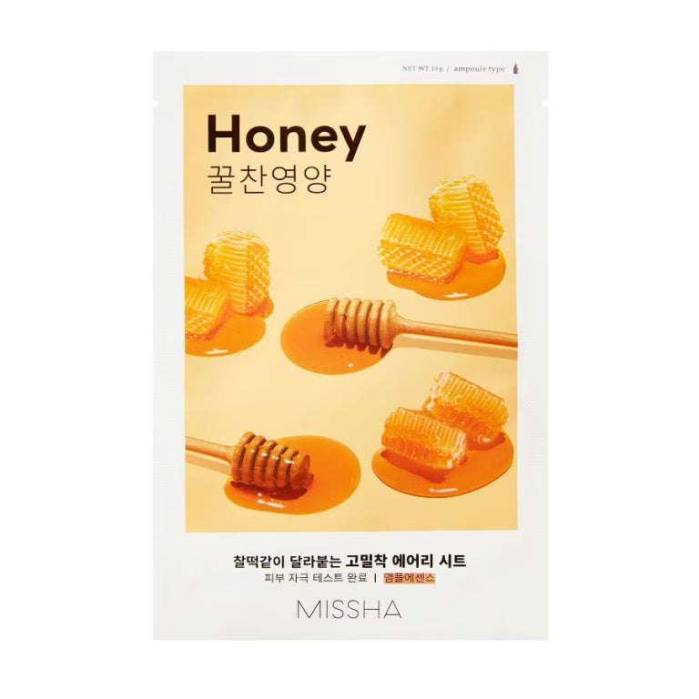 Missha - Airy Fit Sheet Mask - Honey, 19g - Feel You