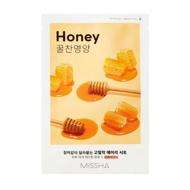 Missha - Airy Fit Sheet Mask - Honey, 19g - Feel You