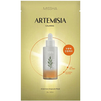 Missha - Artemisia Ampoule Mask - Zklidňující plátýnková pleťová maska s pelyňkem - 27.0g - Feel You