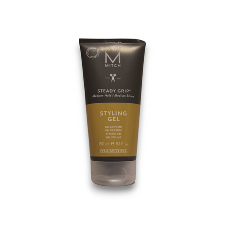Mitch by Paul Mitchell, Styling Steady Grip, Paraben-Free, Hair Styling Gel, Natural Shine, Firm Hold, 150 ml - Feel You