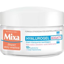 Mixa - Hyalurogel Rich 24H Cream ( citlivá suchá pleť ) - Hydratační krém - 50ml - Feel You