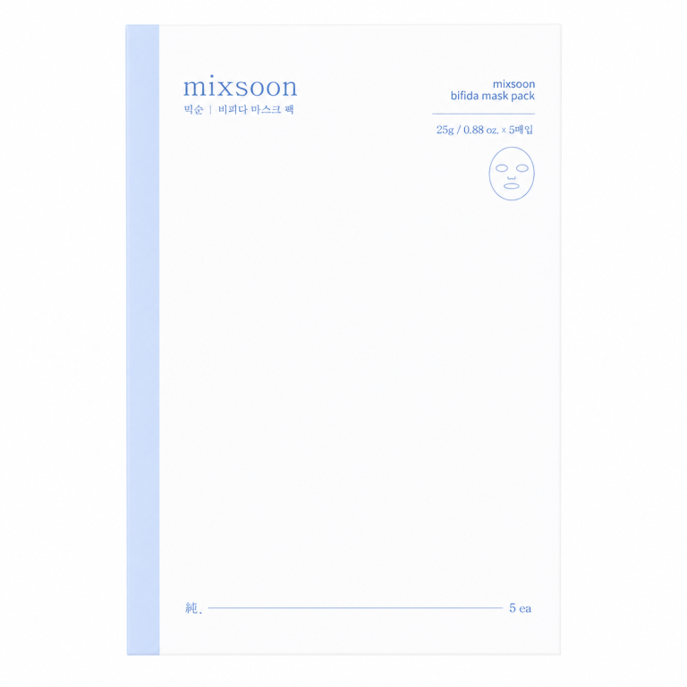 Mixsoon - Bifida Mask Pack - Sheet Mask Set with Ferments - 5pcs.