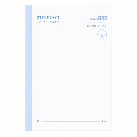 Mixsoon - Bifida Mask Pack - Sheet Mask Set with Ferments - 5pcs. - Feel You
