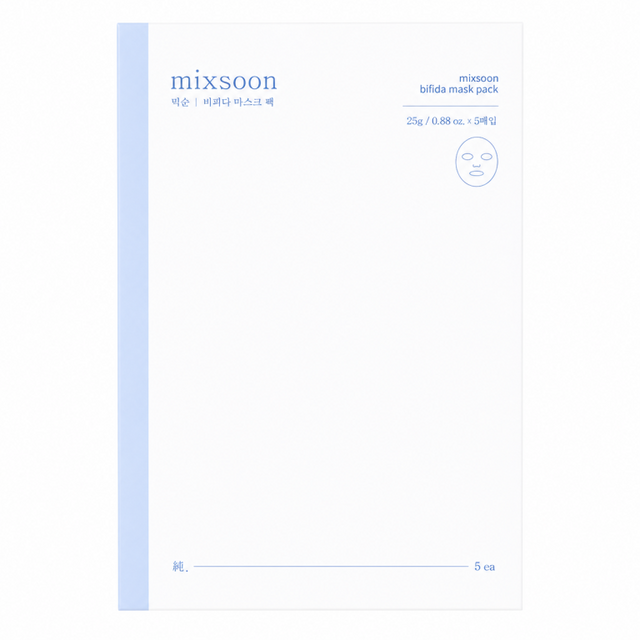 Mixsoon - Bifida Mask Pack - Sheet Mask Set with Ferments - 5pcs. - Feel You