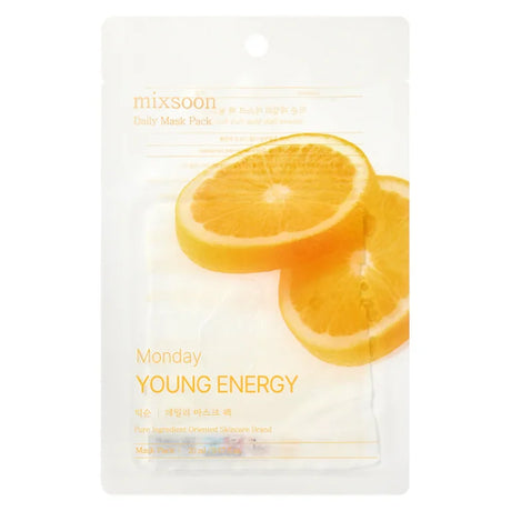 Mixsoon - Daily Mask Pack x Monday - 10 sheets  * 25g- Monday Young Energy - Feel You
