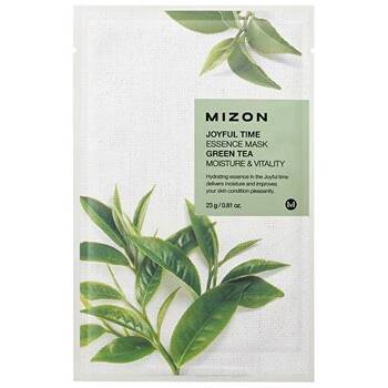 Mizon - Joyful Time (Essence Mask Green Tea) Face Mask with Green Tea for Hydration and Vitality - 23.0g - Feel You