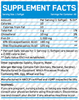 Molecularly Distilled Omega-3 Fish Oil / 90 Softgels - Feel You
