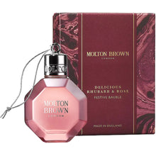 Molton Brown - Delicious Rhubarb & Rose Festive Bauble Bath & Shower Gel - 75ml - Feel You