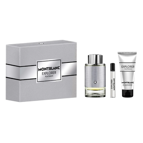Mont Blanc - Explorer Platinum Gift set EDP 100 ml, shower gel 100 ml and miniature EDT 7.5 ml - 100ml - Feel You