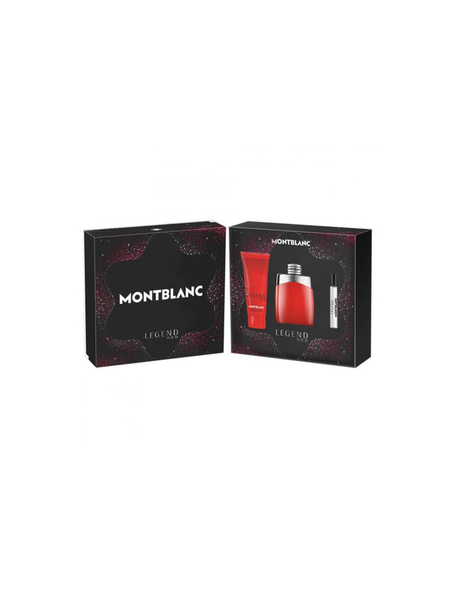 Mont Blanc - Legend Red Gift set EDP 100 ml, miniature EDP 7.5 ml and shower gel 100 ml - 100ml - Feel You