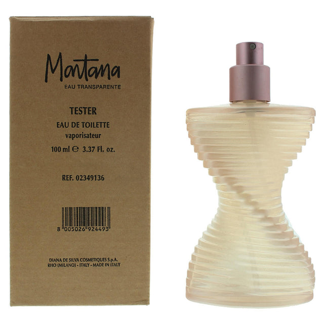 Montana, Eau Transparente, Eau De Toilette, For Women, 100 ml *Tester - Feel You