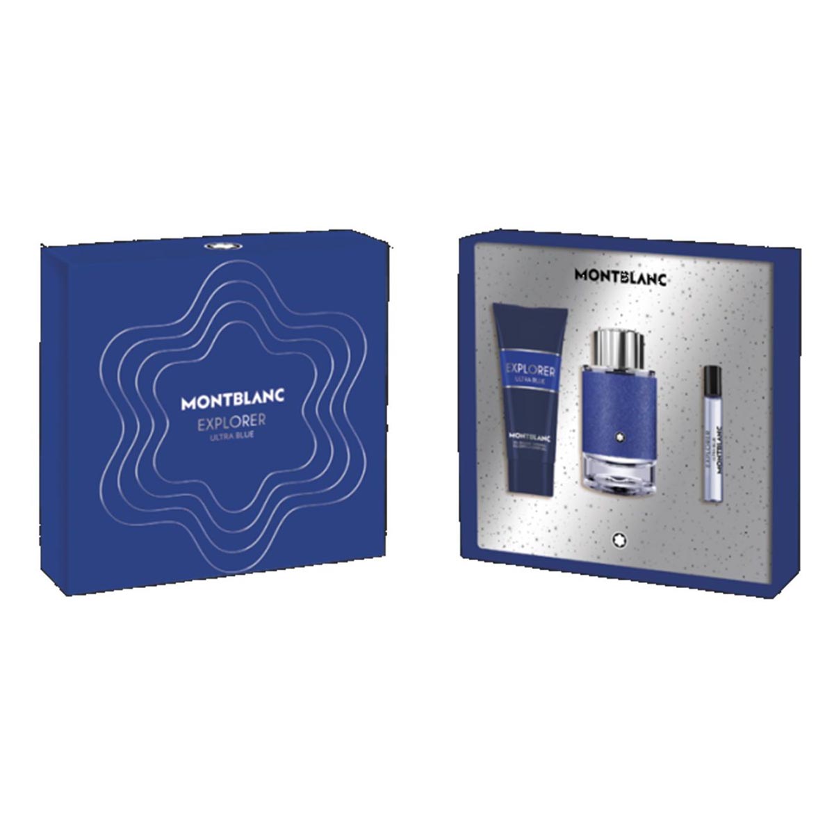 Montblanc Explorer Blue Eau De Parfum Pour Homme 100ml Spray Balsamo After Shave 150ml Miniatura 4 5ml - Feel You