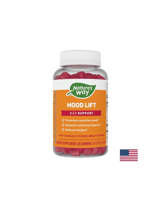 Емоционален баланс и добро настроение - Формула с екстракт от шафран Mood Lift, 60 желирани таблетки Nature’s Way - Feel You
