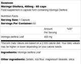 Moringa Oleifera 400 mg 60 капсули - Feel You