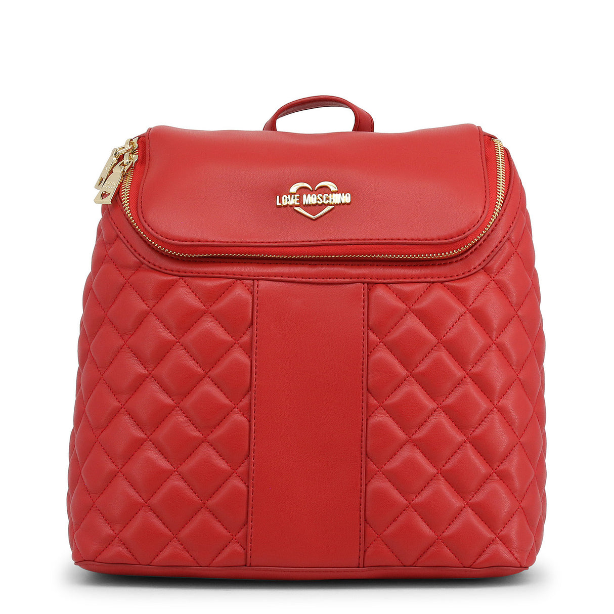 Moschino, Love, Synthetic Leather, Textile Backpack, Red, Pockets 2, For Women - Feel You